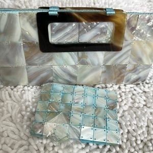 Vintage Shell Purse with Coin purse & extra shells